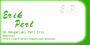 erik perl business card